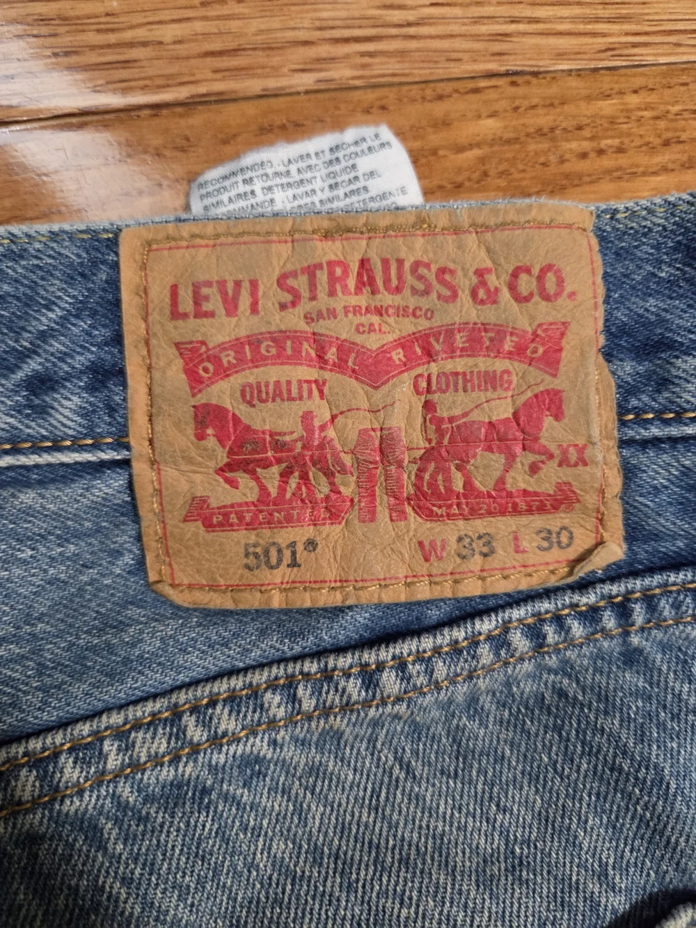 Levi's Men’s Blue Denim Jeans - Classic Straight Fit
